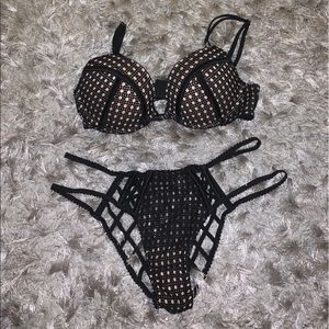 Laced/netted lingerie set!